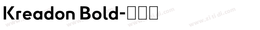 Kreadon Bold字体转换
